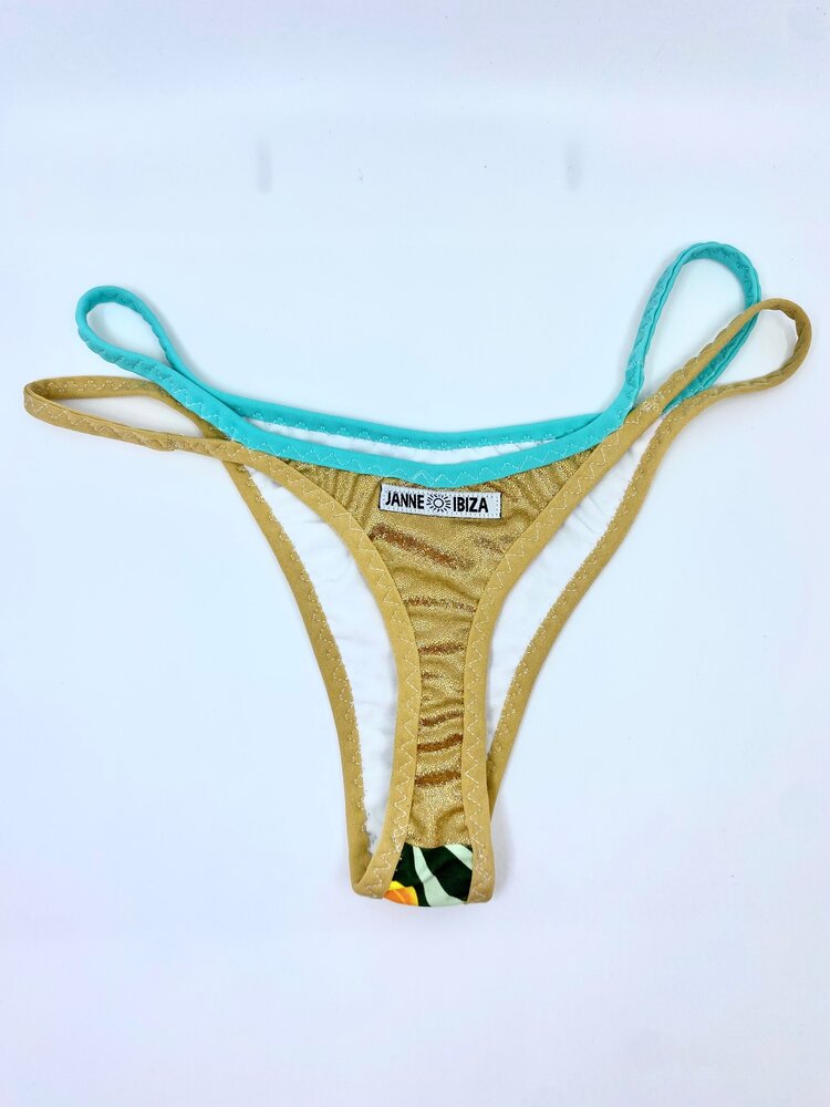 Glossy Low Waist G-string Micro Thongs Triangle Underwear