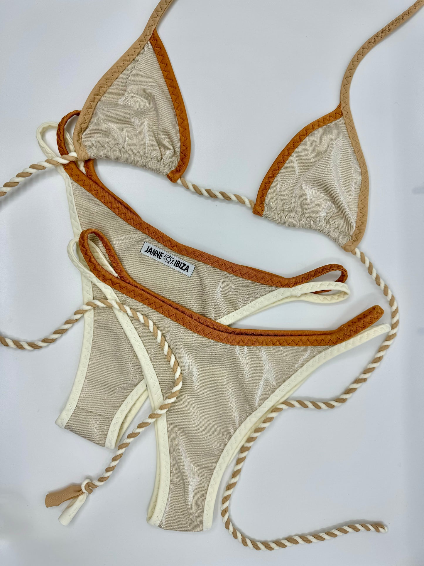 Tie Brief Triangle Crinkle Bikini Set Bottom 20