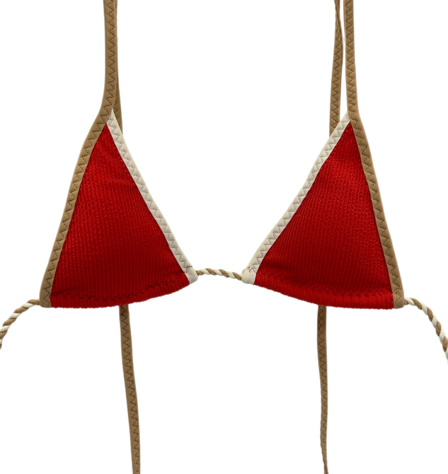 Sexy String dark red Triangle Bikini Top 32