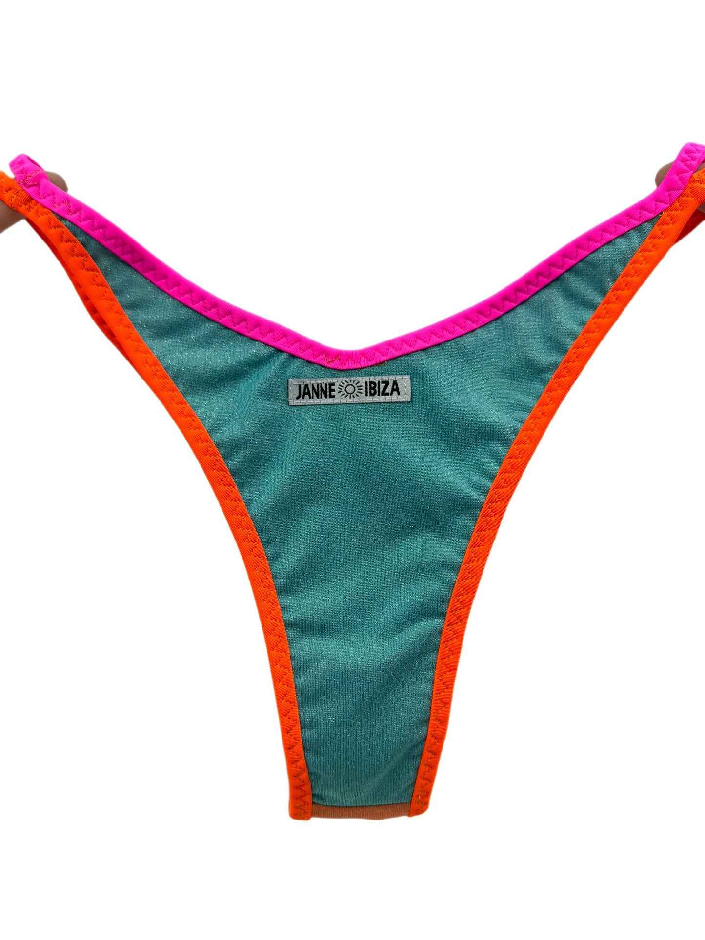 Vivid Green Women's Triangle Bikini Bottom 64