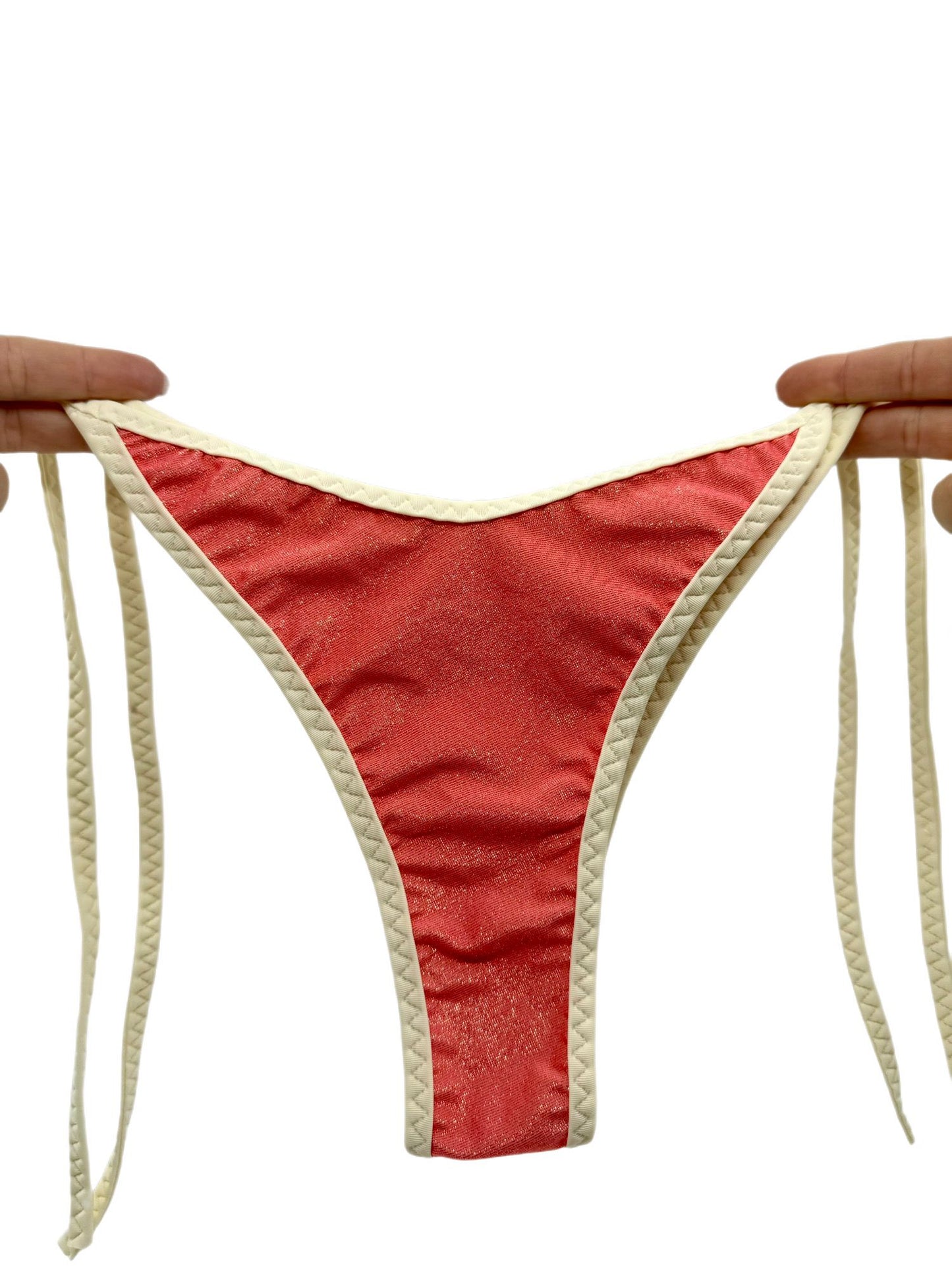 Peach Color Sexy Swimsuit Strap Swimwear Bikini Beachwear Bottom 41
