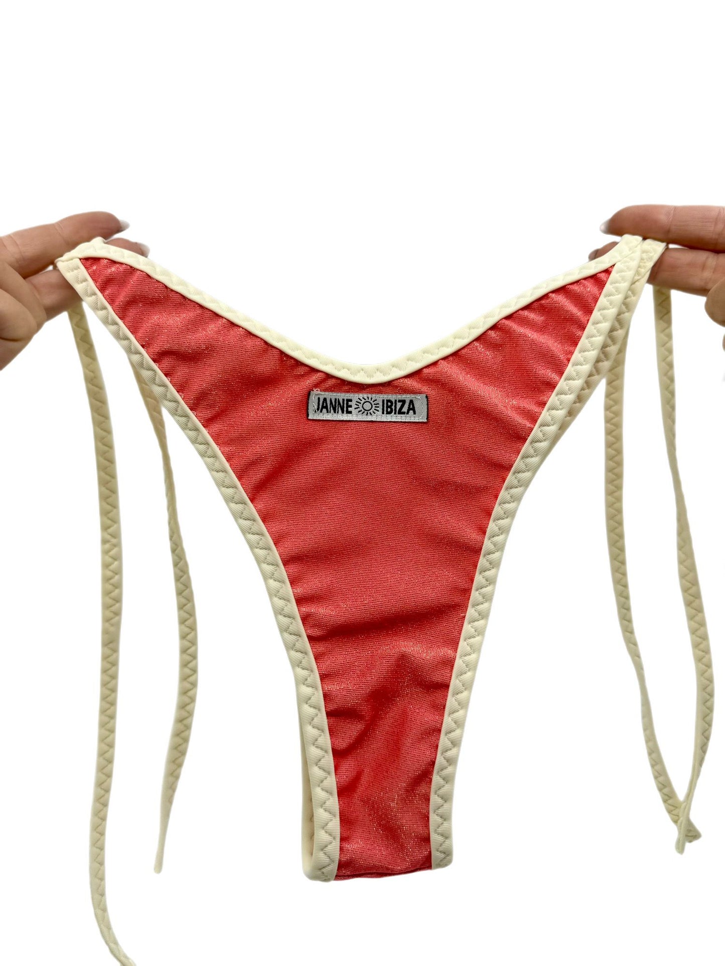 Peach Color Sexy Swimsuit Strap Swimwear Bikini Beachwear Bottom 41