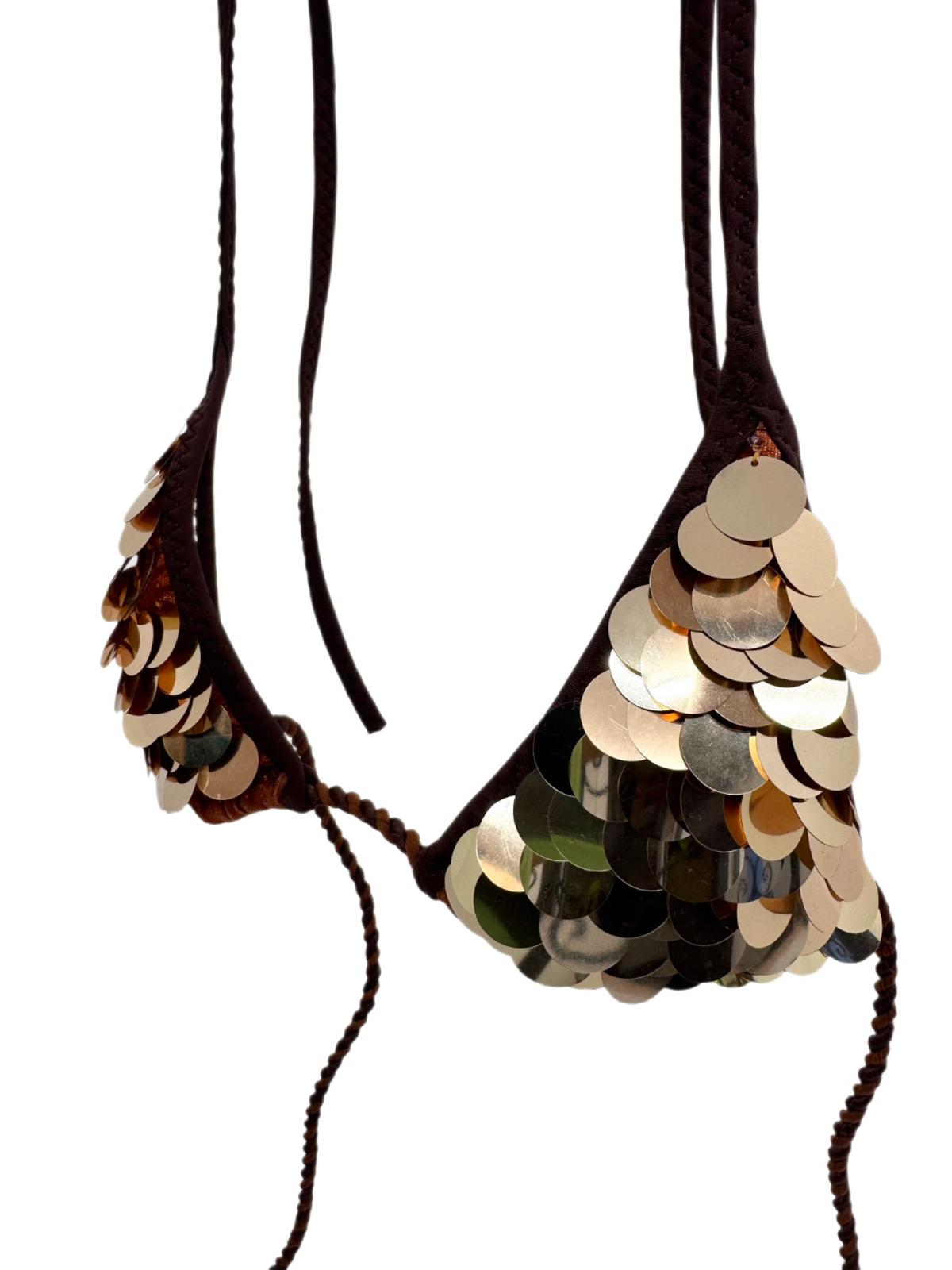 Women’s Triangle Padded Sequins Bikini Top 80