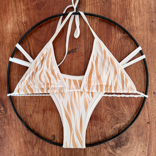 Golden Zebra Bikini - One of a Kind