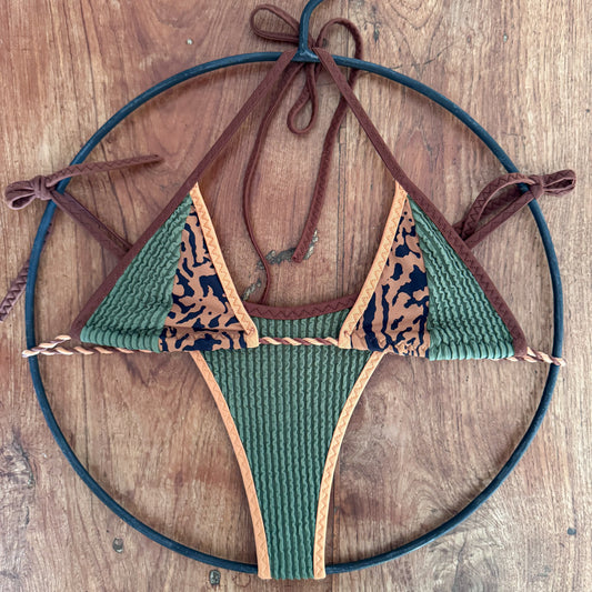 Wild Olive Bikini - One of a Kind