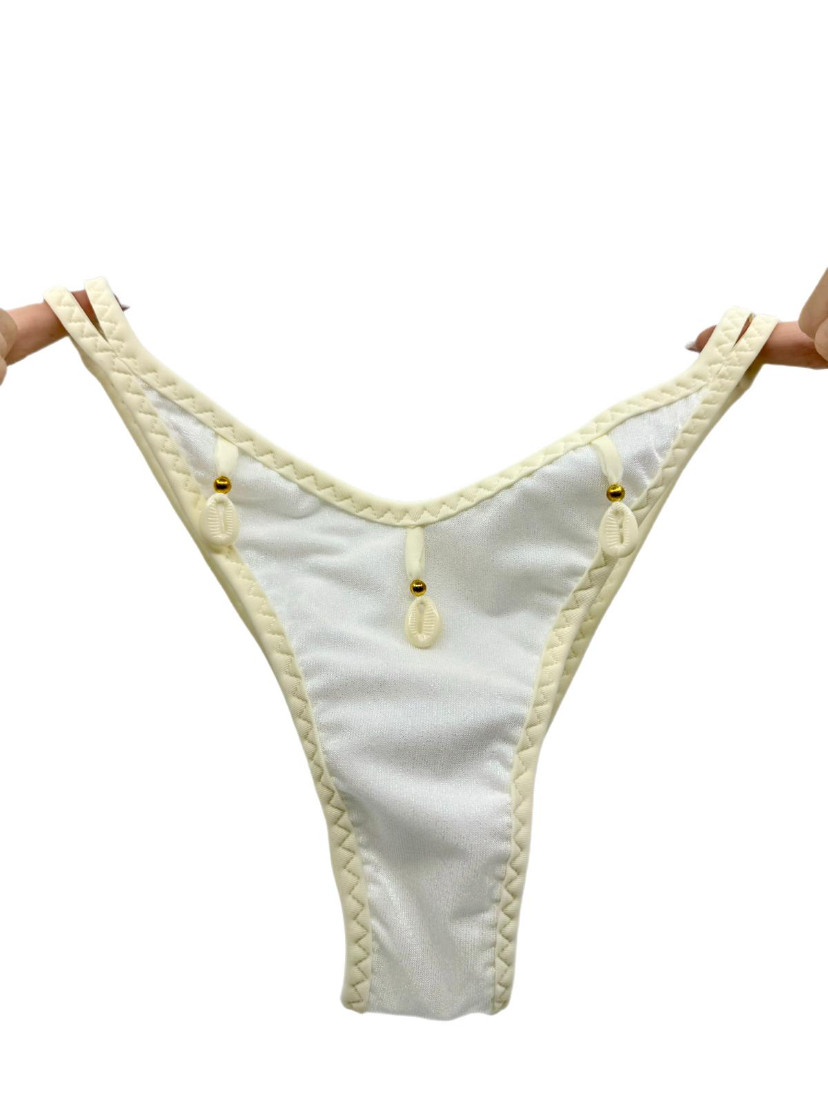 Double Line  pale gray tone Bikini Bottom 44