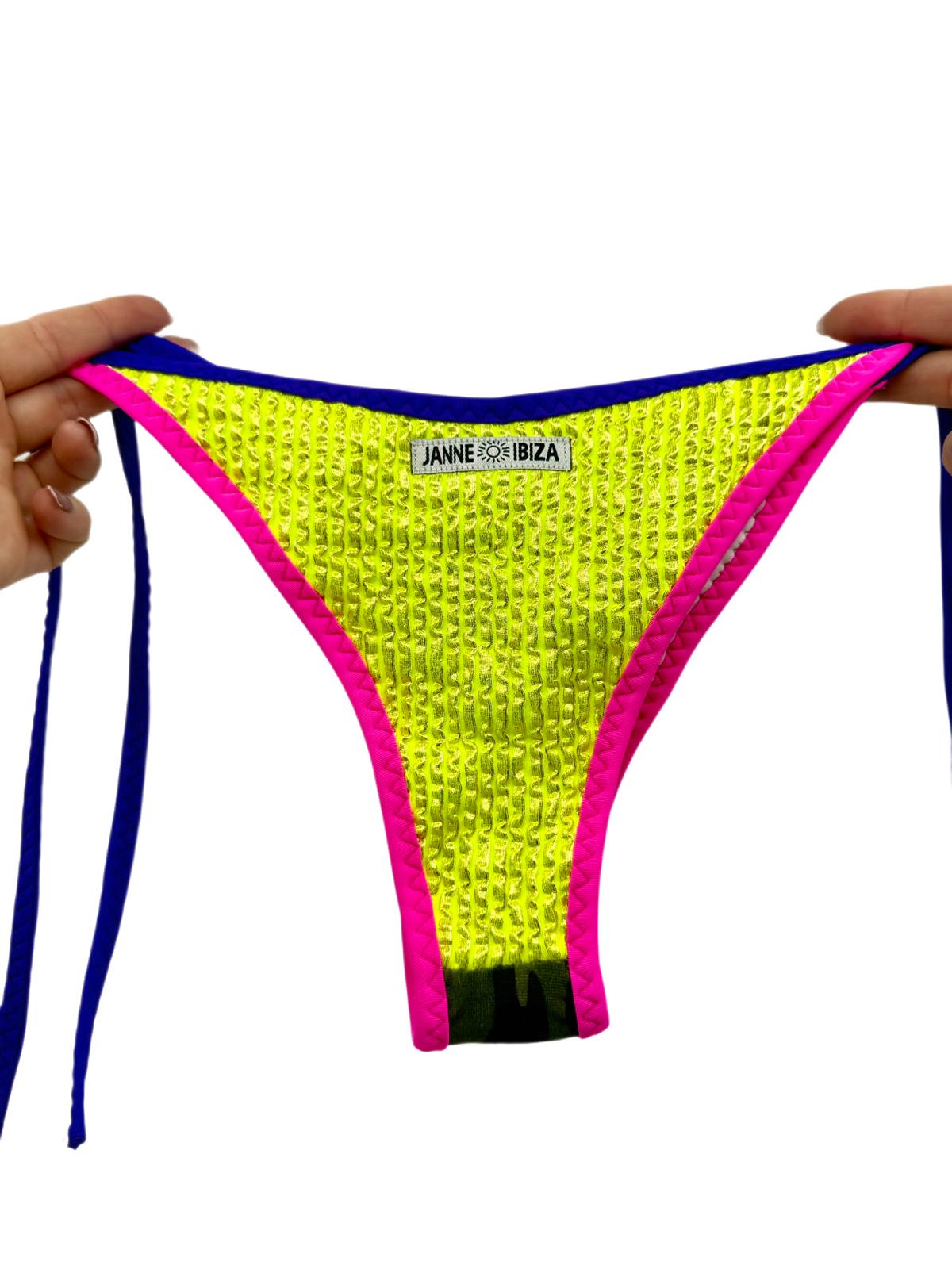 Sexy Double Line Multi Color Bikini Bottom 50