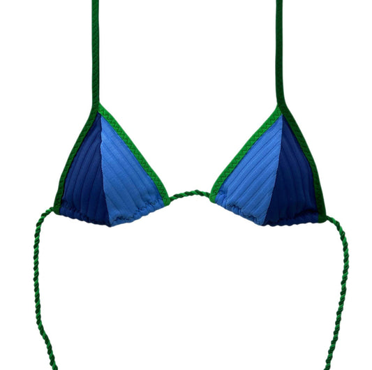 Blue and Green Color Stylish Bikini Top 56