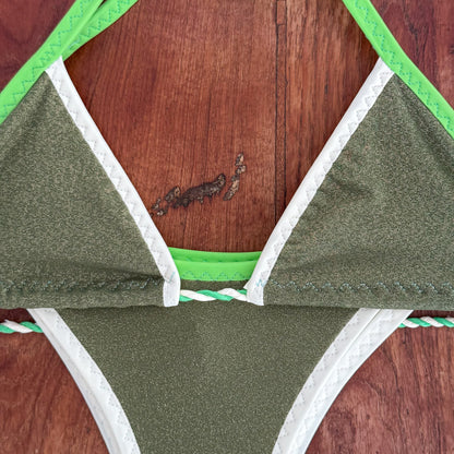 Electric Olive Bikini - One of a Kind