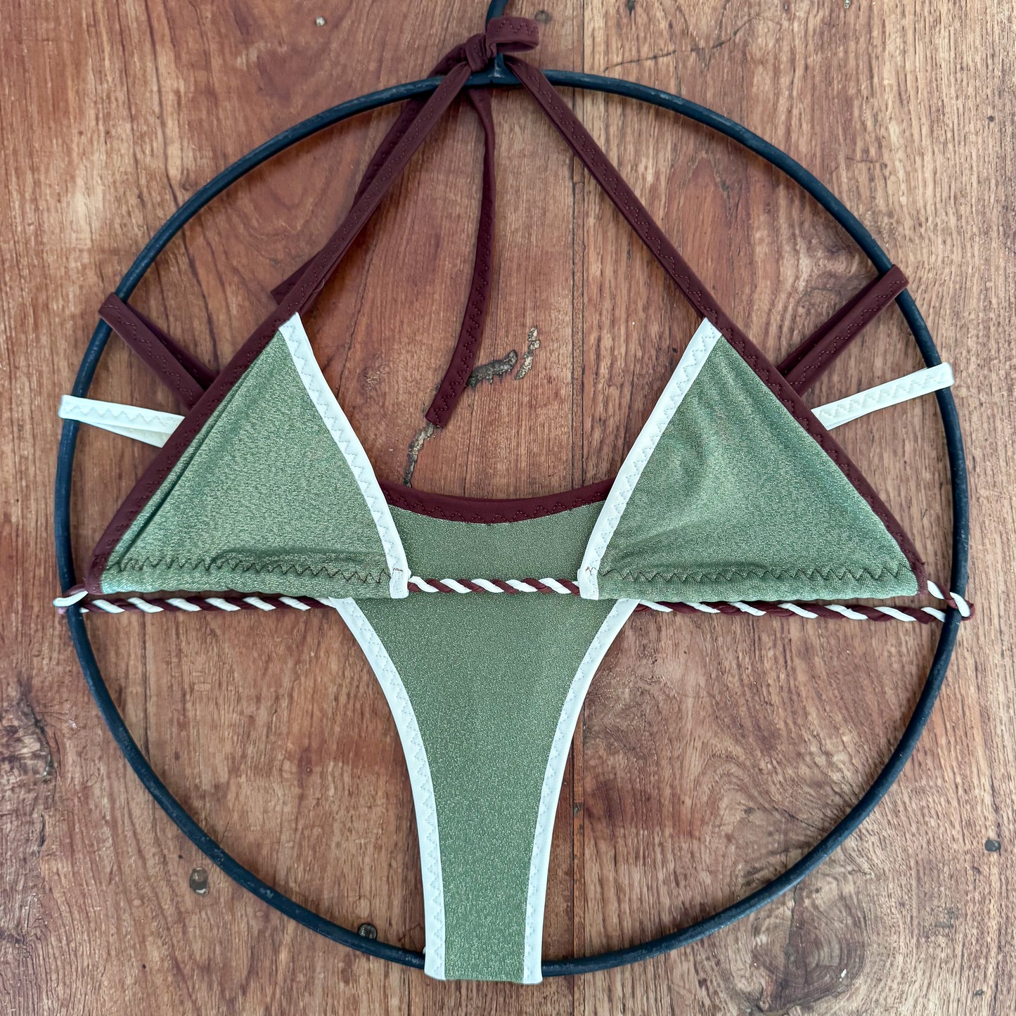 Olive Glow Bikini - One of a Kind