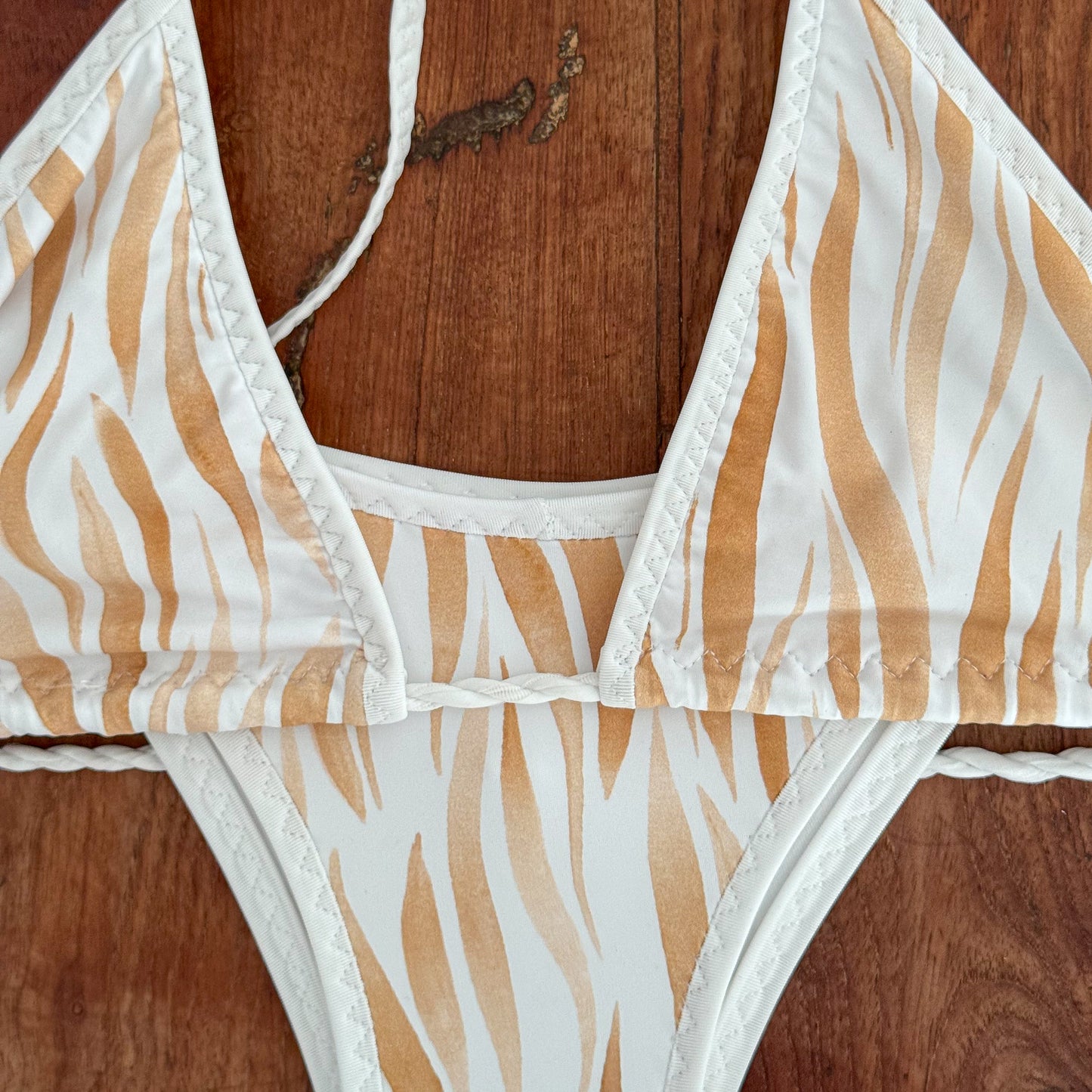 Golden Zebra Bikini - One of a Kind