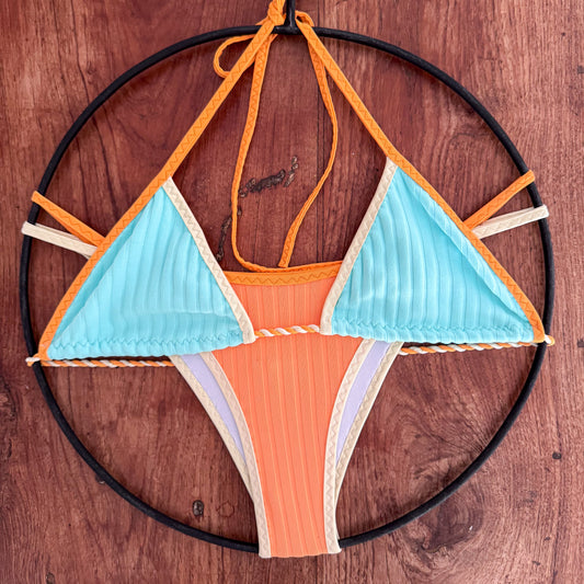 Aqua Sunset Bikini - One of a Kind