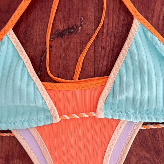 Aqua Sunset Bikini - One of a Kind